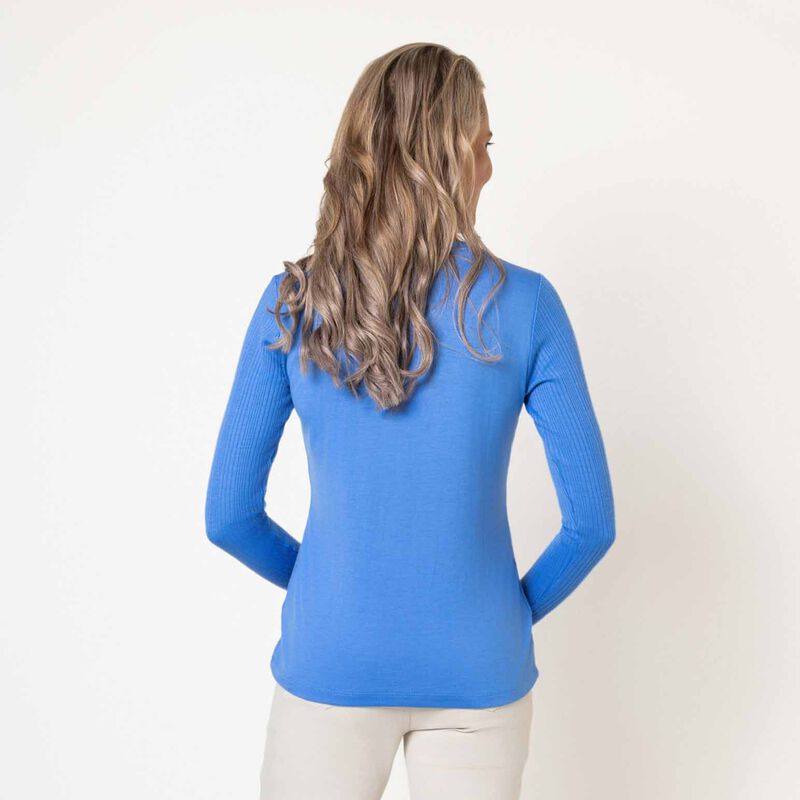 B Merino Ribbed Crew Neck image number 4